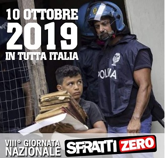 (10.10.19) Giornata nazionale “sfratti zero”. La casa è un diritto, basta sfratti