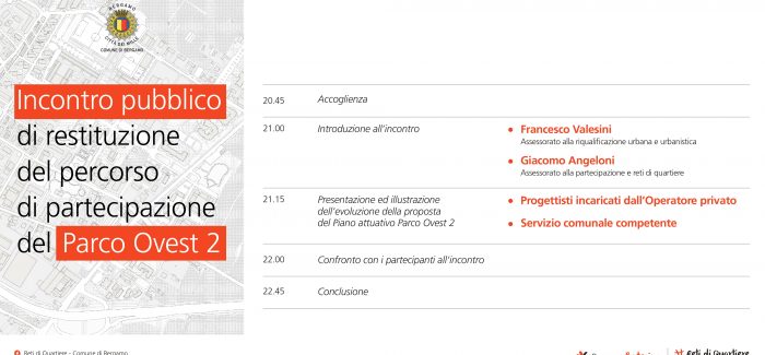 INCONTRO PUBBLICO DI RESTITUZIONE DEL PERCORSO DI PARTECIPAZIONE DEL PARCO OVEST 2