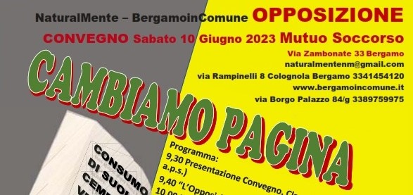 CONVEGNO CAMBIAMO PAGINA